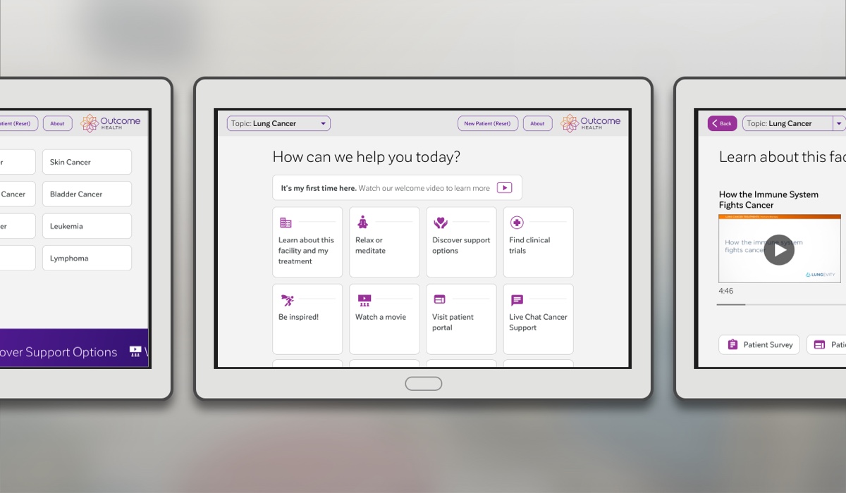 The Infusion Room Tablet launched with a more extensive application of Activate UI.